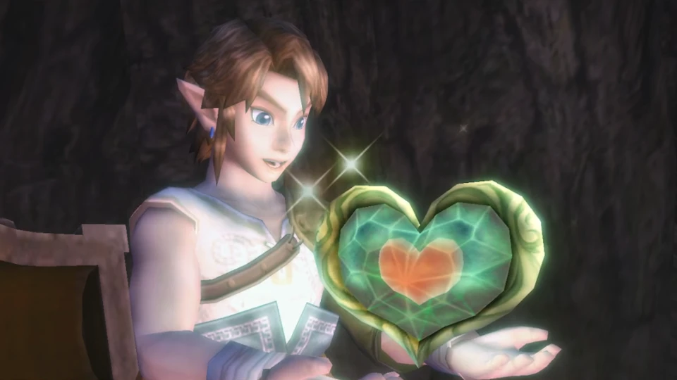 The hero finds a piece of heart