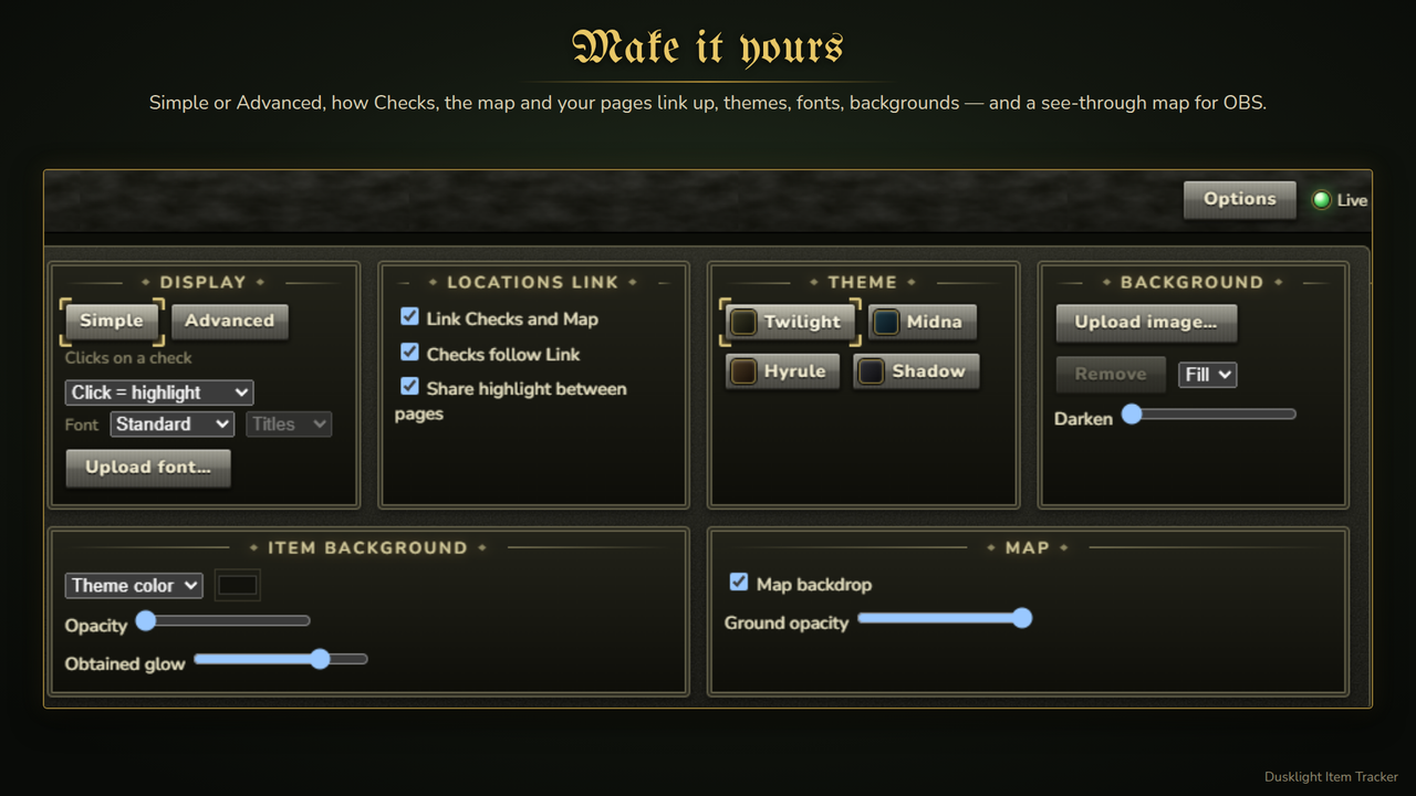 ScreenShot8 Dusklight Item Tracker